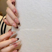 New Crystal Bow Nail Stickers with Elegant Lines