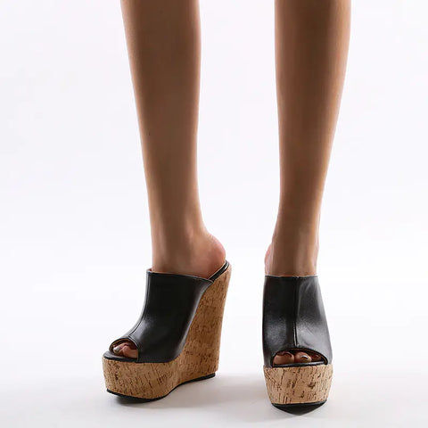 2020 Simple Style Color-Block Wedge Heels (Sizes 35-42)