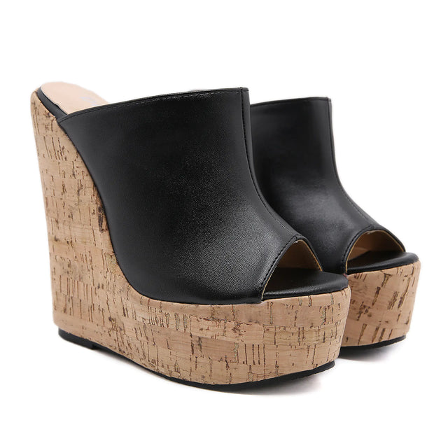 2020 Simple Style Color-Block Wedge Heels (Sizes 35-42)