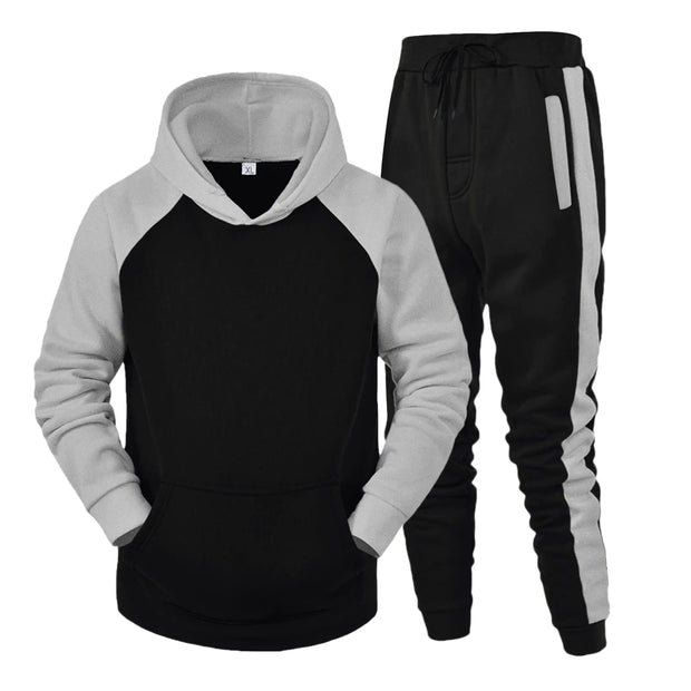 mens hoodie tracksuit set joggers