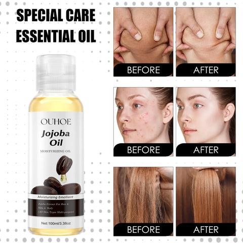 OUHOE Jojoba Oil for Hydrated Skin and Hair Care
