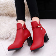 Chunky Heel Women's Round Toe Martin Boots