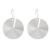 Vintage Irregular Alloy Fan-Shaped Earrings for Women