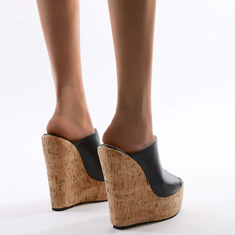 2020 Simple Style Color-Block Wedge Heels (Sizes 35-42)