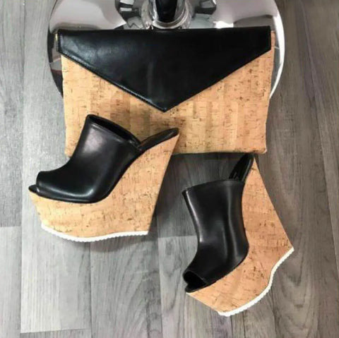 2020 Simple Style Color-Block Wedge Heels (Sizes 35-42)